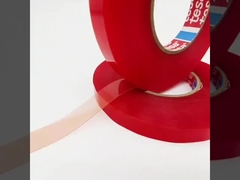 TESA 4965 Ruban adhésif double face Film rouge Substrate en PET résistant à la chaleur d'une épaisseur de 0,2 mm