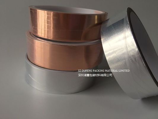 acheter Aluminium de cuivre conducteur découpé avec des matrices antistatique/papier aluminium de ruban adhésif soutenant la bande adhésive d'isolation fabrication en ligne