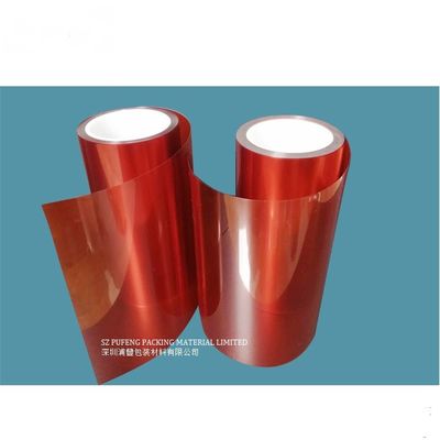 acheter Film protecteur rouge écran tactile de 100 microns résistant à la chaleur enduit de silicone latéral simple fabrication en ligne
