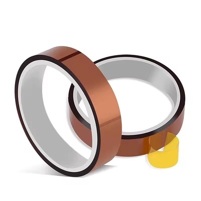2.2N/25mm ruban adhésif en silicone ambré polyimide pour les applications à température