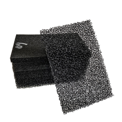 15-60 PPI coton polyester à filtres à air ignifuge noir