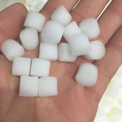 Filtre en polyuréthane cylindrique blanc composé d'un élément de filtre de compresseur en coton