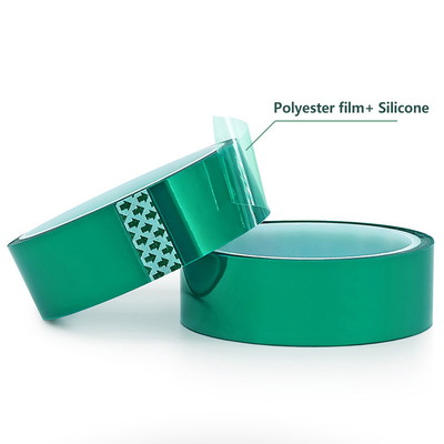 0.08mm PET film de polyester circuit imprimé vert bande métallique résistante à la chaleur